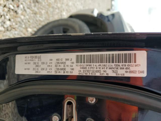 3C6TR5DT1GG102053 - 2016 RAM 2500 SLT ლურჯი ფოტო 12