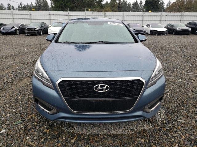 KMHE24L19GA029086 - 2016 HYUNDAI SONATA HYBRID BLUE photo 5