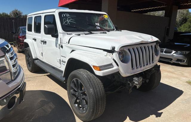 1C4JJXP62MW730600 - 2021 JEEP WRANGLER U SAHARA 4XE WHITE photo 1