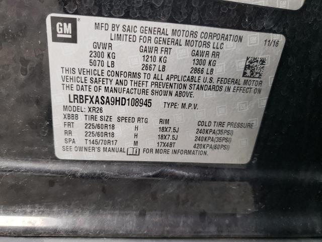 LRBFXASA9HD108945 - 2017 BUICK ENVISION PREFERRED Qara foto 13