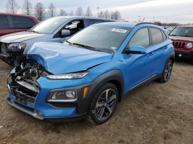 KM8K33A55JU123908 - 2018 HYUNDAI KONA LIMITED BLUE photo 1