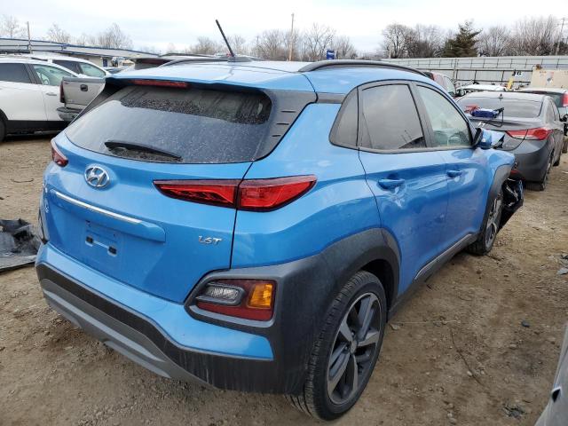 KM8K33A55JU123908 - 2018 HYUNDAI KONA LIMITED BLUE photo 3