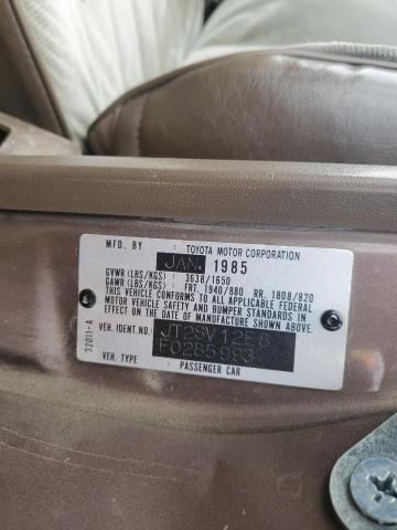 JT2SV12E8F0285993 - 1985 TOYOTA CAMRY DLX 棕色 照片 12