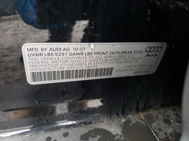 WAUDH74F18N057224 - 2008 AUDI A6 3.2 QUATTRO BLACK photo 12