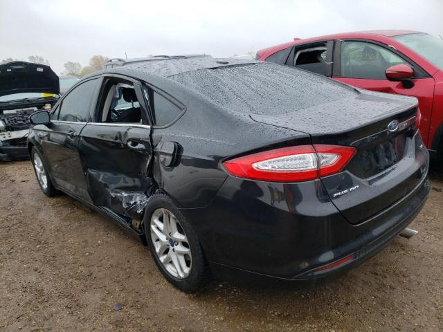 3FA6P0H73DR340925 - 2013 FORD FUSION SE BLACK photo 2