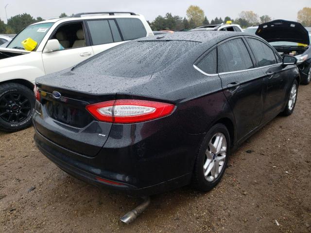 3FA6P0H73DR340925 - 2013 FORD FUSION SE BLACK photo 3