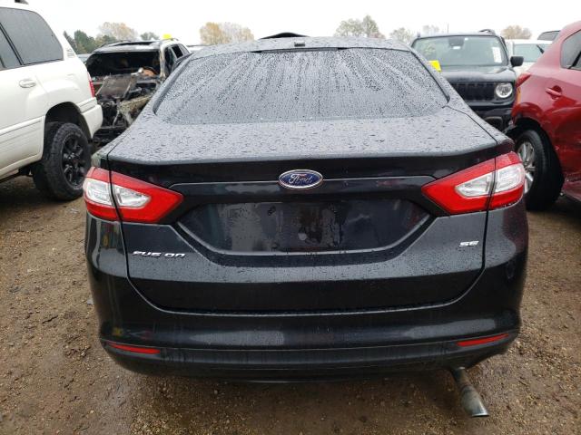 3FA6P0H73DR340925 - 2013 FORD FUSION SE BLACK photo 6