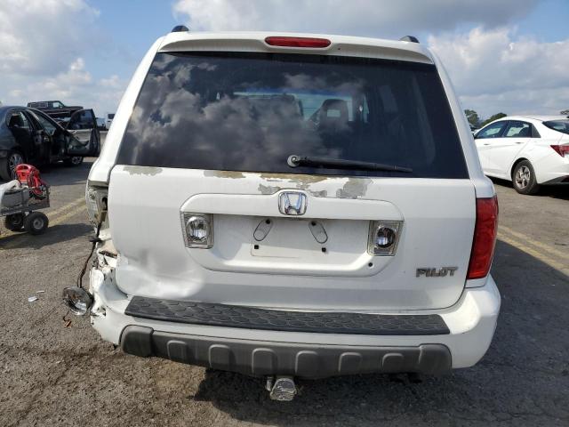 2HKYF18545H506786 - 2005 HONDA PILOT EXL WHITE photo 6