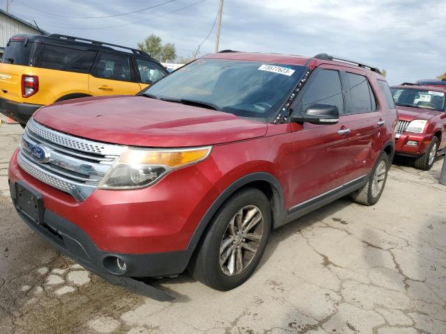 1FMHK7D88BGA46266 - 2011 FORD EXPLORER XLT RED photo 1