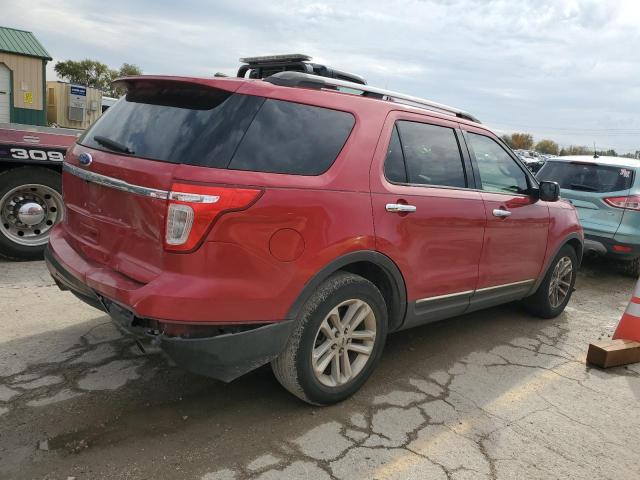 1FMHK7D88BGA46266 - 2011 FORD EXPLORER XLT RED photo 3