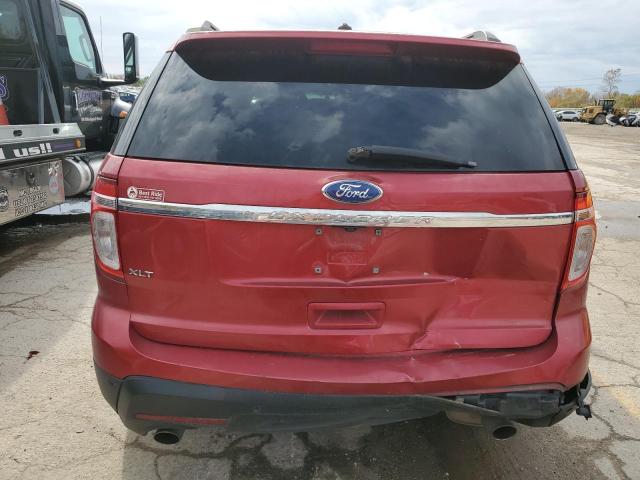 1FMHK7D88BGA46266 - 2011 FORD EXPLORER XLT RED photo 6