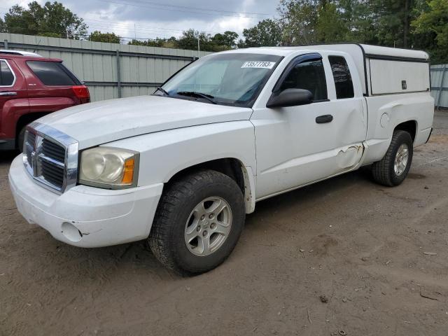 1D7HE42K87S149111 - 2007 DODGE DAKOTA SLT WHITE photo 1