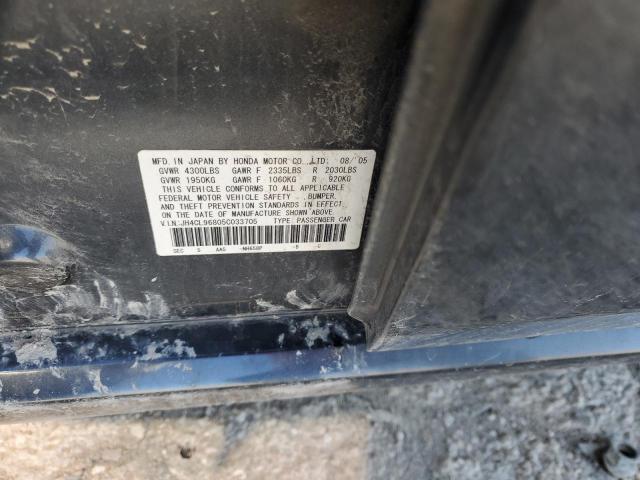 JH4CL96805C033705 - 2005 ACURA TSX GRAY photo 12