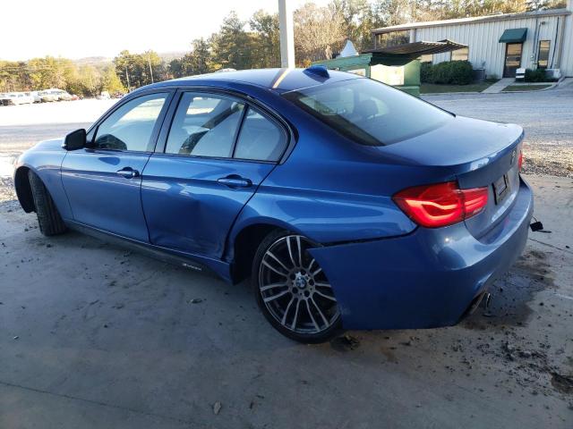 WBA8B3G52GNT62177 - 2016 BMW 340 I BLUE photo 2
