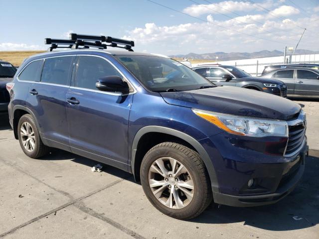 5TDJKRFH3FS207620 - 2015 TOYOTA HIGHLANDER XLE Mavi foto 4