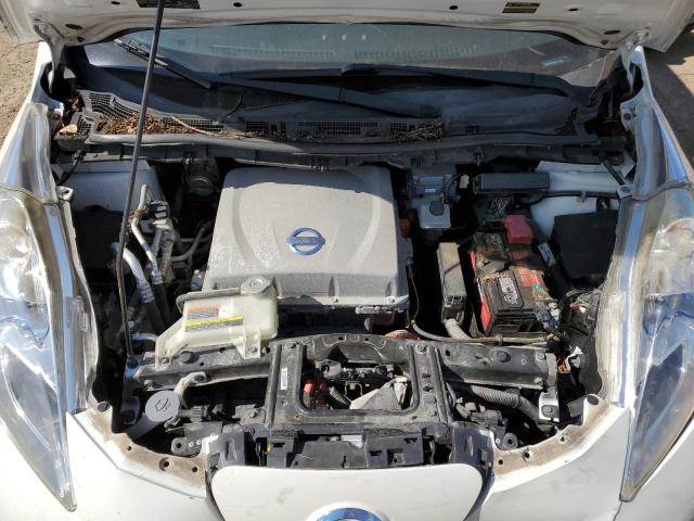 1N4AZ0CP3EC337020 - 2014 NISSAN LEAF S WHITE photo 11