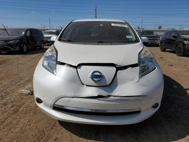 1N4AZ0CP3EC337020 - 2014 NISSAN LEAF S WHITE photo 5