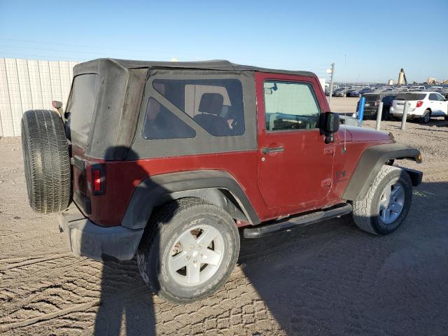 1J4FA24189L740746 - 2009 JEEP WRANGLER X MAROON photo 3