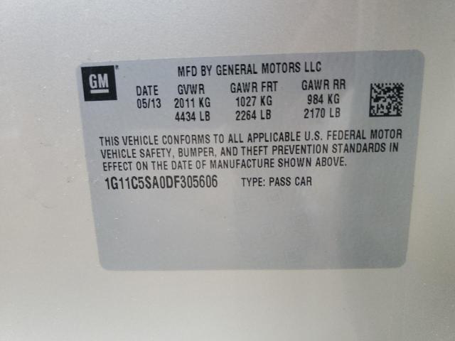 1G11C5SA0DF305606 - 2013 CHEVROLET MALIBU 1LT 棕色 照片 13