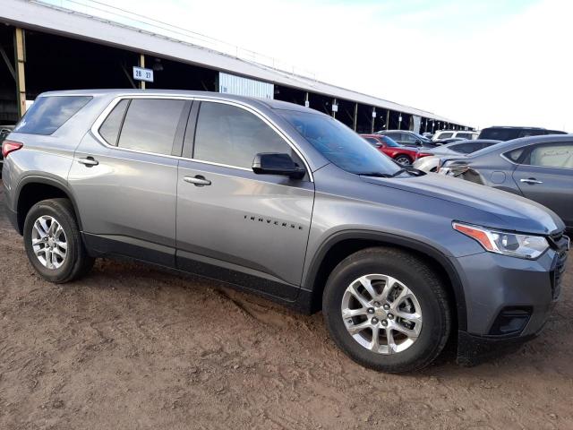 1GNERFKW9LJ298425 - 2020 CHEVROLET TRAVERSE LS GRAY photo 4