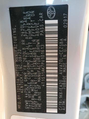 4T1S11AK7PU101613 - 2023 TOYOTA CAMRY SE NIGHT SHADE WHITE photo 12