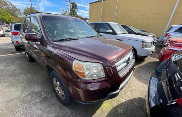 2HKYF18697H532313 - 2007 HONDA PILOT EXL MAROON photo 1