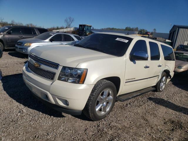 1GNSKKE70ER231950 - 2014 CHEVROLET SUBURBAN K1500 LTZ WHITE photo 1