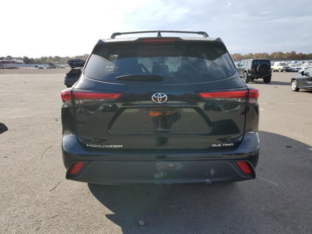 5TDHZRBH4MS122475 - 2021 TOYOTA HIGHLANDER XLE BLACK photo 6