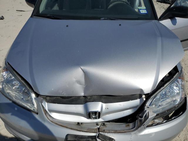 1HGES16315L028579 - 2005 HONDA CIVIC DX VP ვერცხლისფერი ფოტო 11