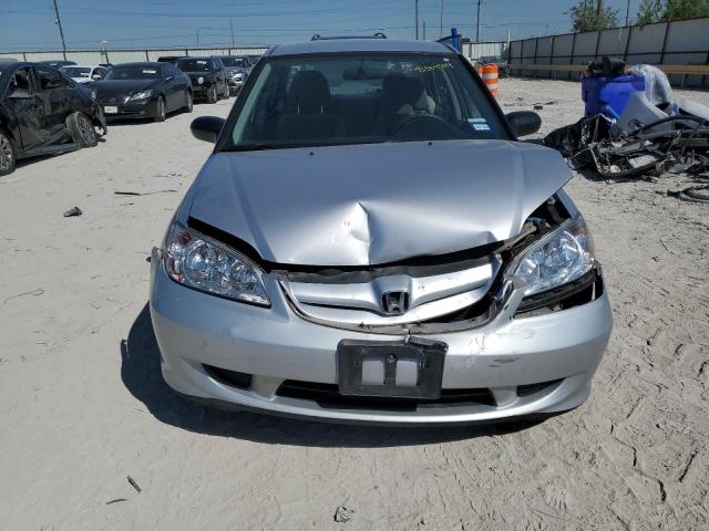 1HGES16315L028579 - 2005 HONDA CIVIC DX VP SILVER photo 5