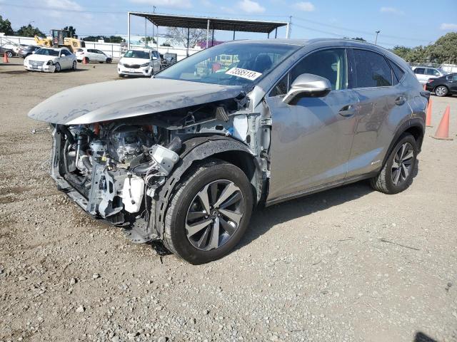 JTJBJRBZ0K2118656 - 2019 LEXUS NX 300H SILVER photo 1