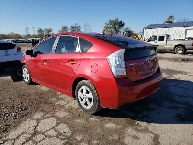 JTDKN3DU1B0295136 - 2011 TOYOTA PRIUS RED photo 2