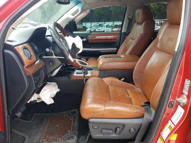 5TFGY5F13EX148646 - 2014 TOYOTA TUNDRA CREWMAX PLATINUM წითელი ფოტო 7