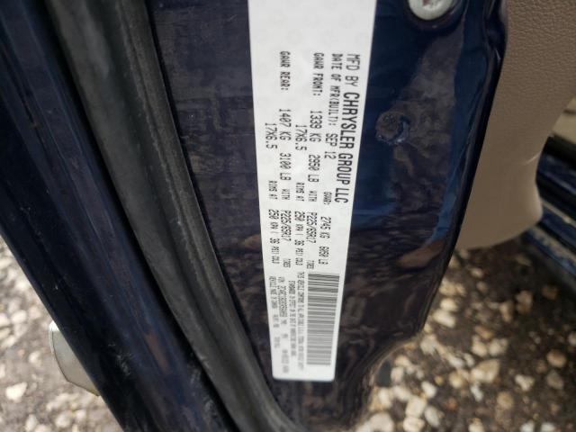 2C4RC1BG9DR560058 - 2013 CHRYSLER TOWN & COU TOURING ლურჯი ფოტო 13