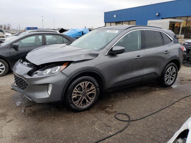 1FMCU9H65MUA07437 - 2021 FORD ESCAPE SEL GRAY photo 1