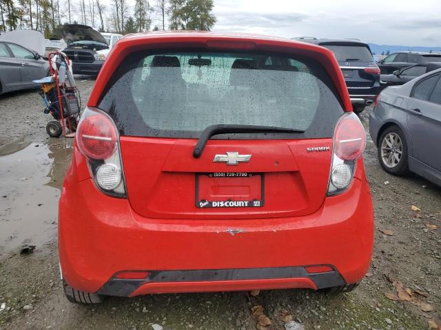 KL8CD6S97EC563903 - 2014 CHEVROLET SPARK 1LT RED photo 6