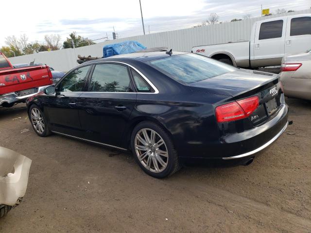 WAURGAFD2EN004626 - 2014 AUDI A8 L QUATTRO BLACK photo 2