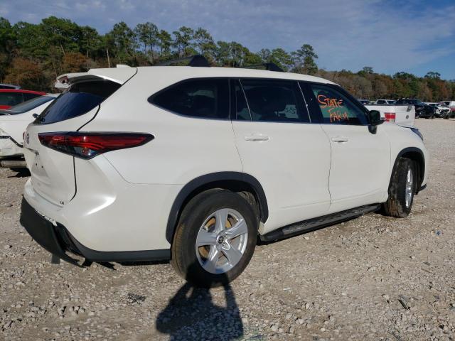 5TDZZRAH3MS079463 - 2021 TOYOTA HIGHLANDER L WHITE photo 3