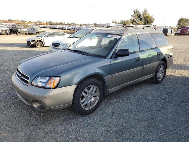 4S3BH6654Y7671312 - 2000 SUBARU OUTBACK OUTBACK GREEN photo 1