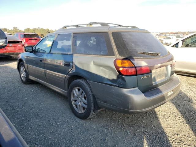 4S3BH6654Y7671312 - 2000 SUBARU OUTBACK OUTBACK GREEN photo 2