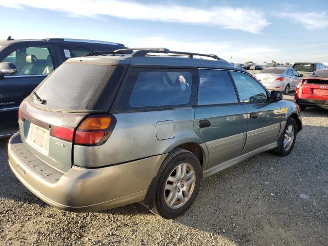 4S3BH6654Y7671312 - 2000 SUBARU OUTBACK OUTBACK GREEN photo 3