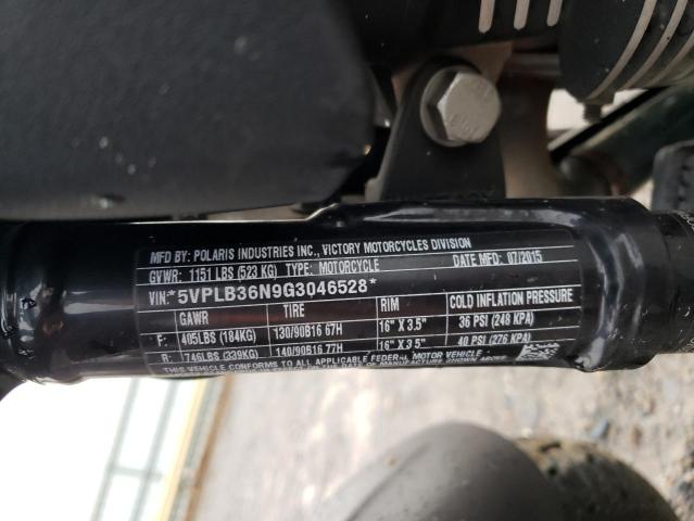 5VPLB36N9G3046528 - 2016 VICTORY MOTORCYCLES GUNNER Boz foto 9