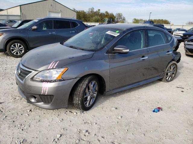 3N1AB7AP7FY259556 - 2015 NISSAN SENTRA S GRAY photo 1