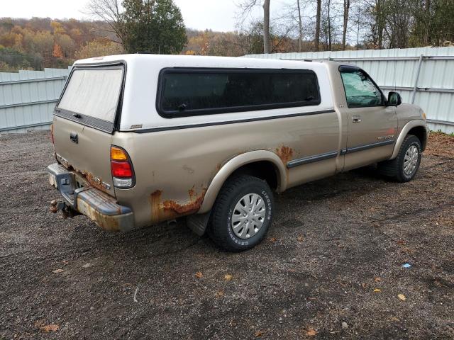 5TBKT441X4S452639 - 2004 TOYOTA TUNDRA SR5 TAN photo 3