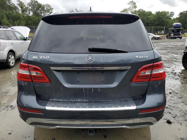 4JGDA5HB8EA311691 - 2014 MERCEDES-BENZ ML 350 4MATIC GRAY photo 6