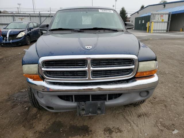 1B7GG22X51S258634 - 2001 DODGE DAKOTA BLUE photo 5