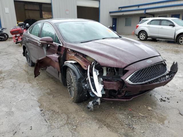 3FA6P0D98HR218526 - 2017 FORD FUSION TITANIUM BURGUNDY photo 4