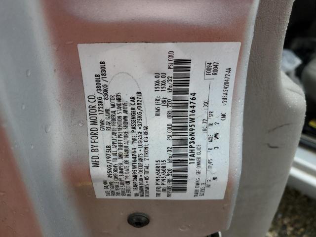 1FAHP36N95W164764 - 2005 FORD FOCUS ZXW SILVER photo 12