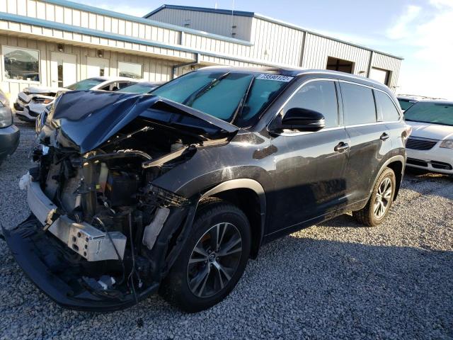 5TDJKRFH7GS320858 - 2016 TOYOTA HIGHLANDER XLE BLACK photo 1