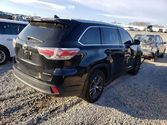 5TDJKRFH7GS320858 - 2016 TOYOTA HIGHLANDER XLE BLACK photo 3